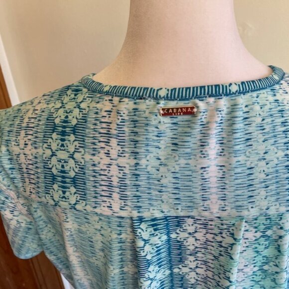 CABANA LIFE Short Sleeve Knit Shift Dress UPF 50 - Picture 8 of 16